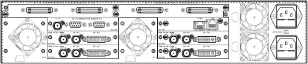 MV-550　出力ユニット　リアパネル